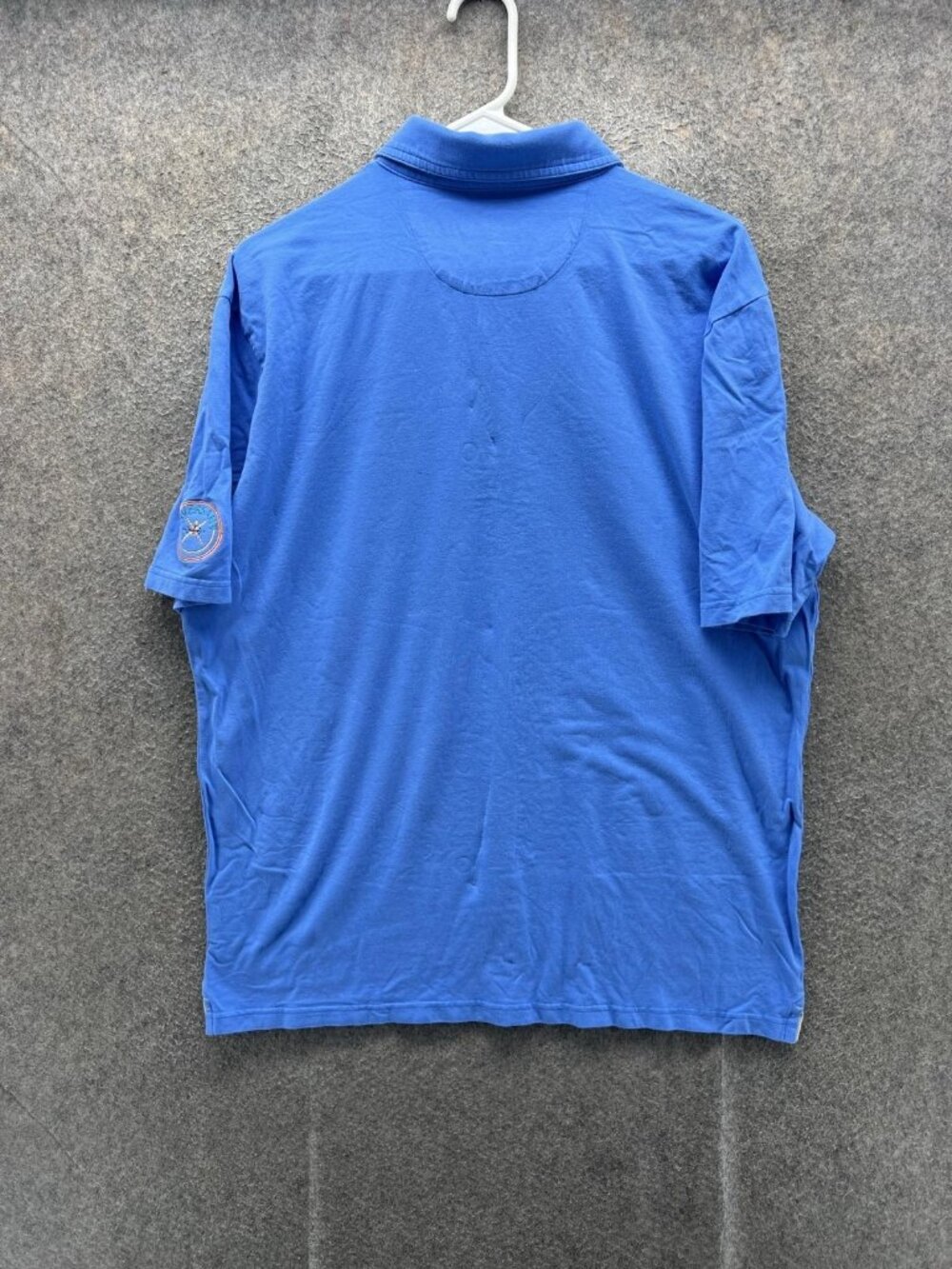 Johnnie-O Polo Shirt Men Large Blue Hangin Out Stretch Casual Pocket Logo - Picture 9 of 11